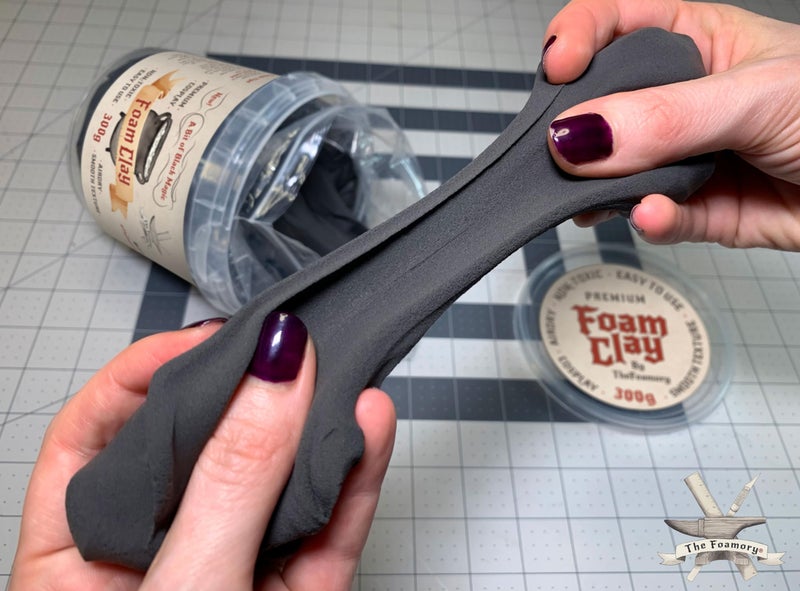 The Foamory Moldable Cosplay Foam Clay (900g Black) High Density Air Dry Clay, EVA Foam Sands Paints Easily, Non-Toxic Safe for Kids, Adults & Crafts - Image 5