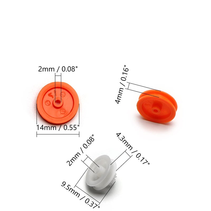 Fielect 64 Type Plastic Gears Kit Plastic Gears Plastic Crown Gear Single Double Reduction Gear Worm Gear for DC Motor DIY Model Toys 1Pcs - Image 5