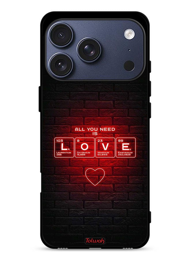 Tolwak Apple iPhone 17 Pro Protective Case Cover All You Need Is Love - Image 1