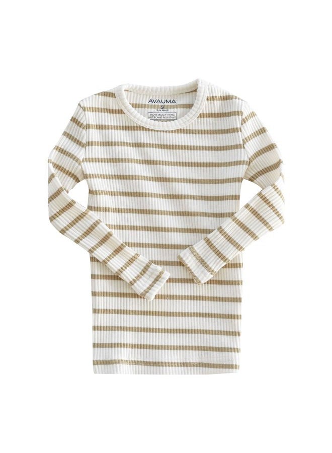 AVAUMA Baby Boys Girls Pajama Set 6M-8T Kids Cute Toddler Snug fit Pjs Cotton Sleepwear (Jam_Mustard Small) - Image 2