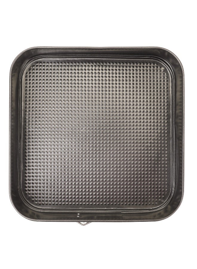 Royalford RF8783 3 Pcs Springform Cake Tins with Loose Base - Non-Stick Quick-Release Quality Bakeware Tins for Soft Sponge Cakes, Cheesecakes & Fruitcakes - Heart, Round & Square Shaped Tins - 0.4mm Thick Black - Image 5
