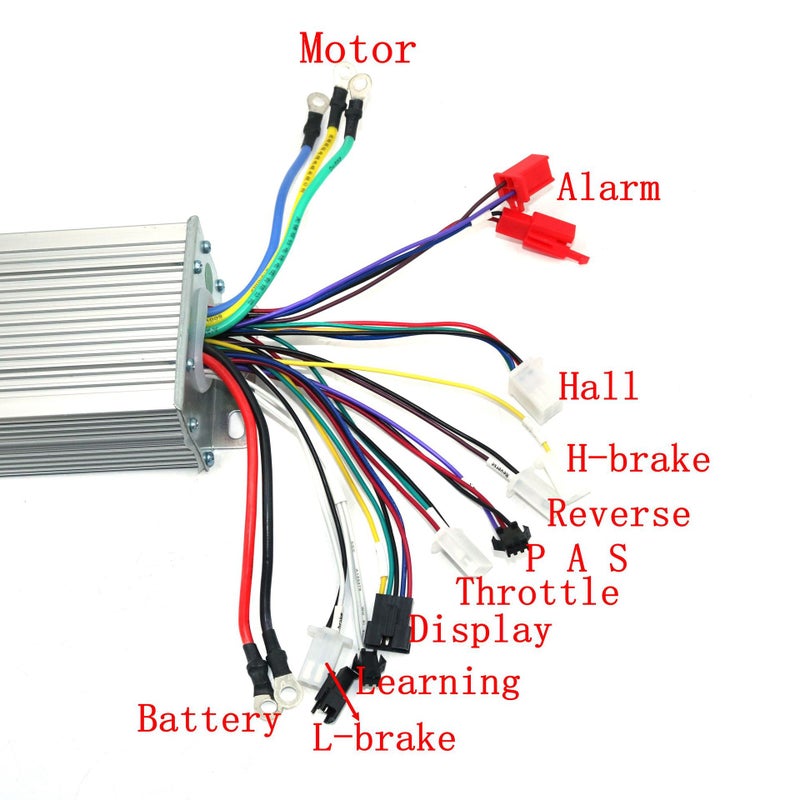 Dual drive 12 tube 36/48/52/60V1000W 35A brushless DC sine wave controller GT100 set 60V - Image 3