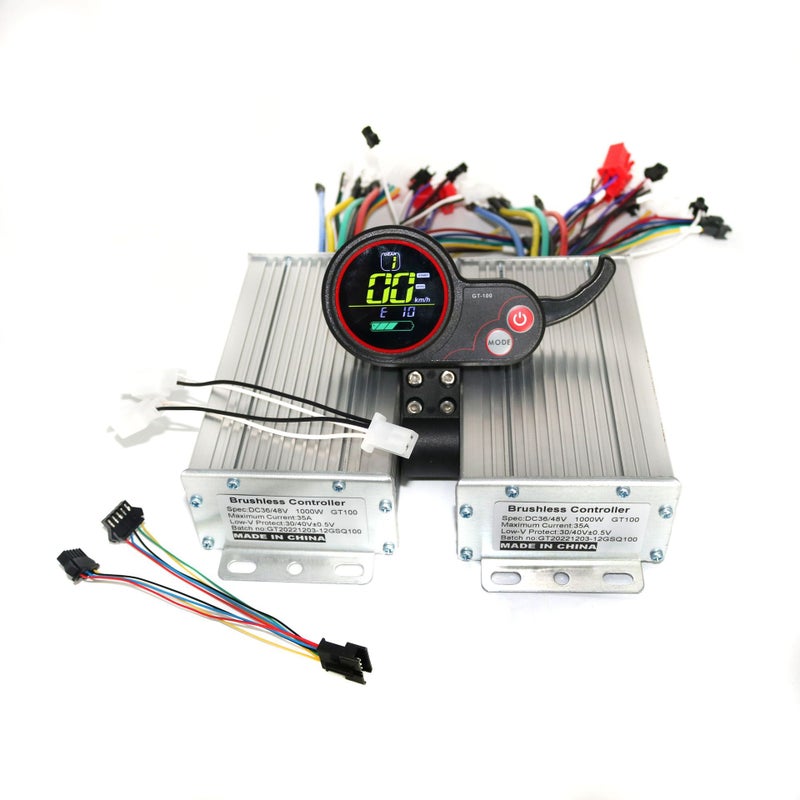 Dual drive 12 tube 36/48/52/60V1000W 35A brushless DC sine wave controller GT100 set 60V - Image 5