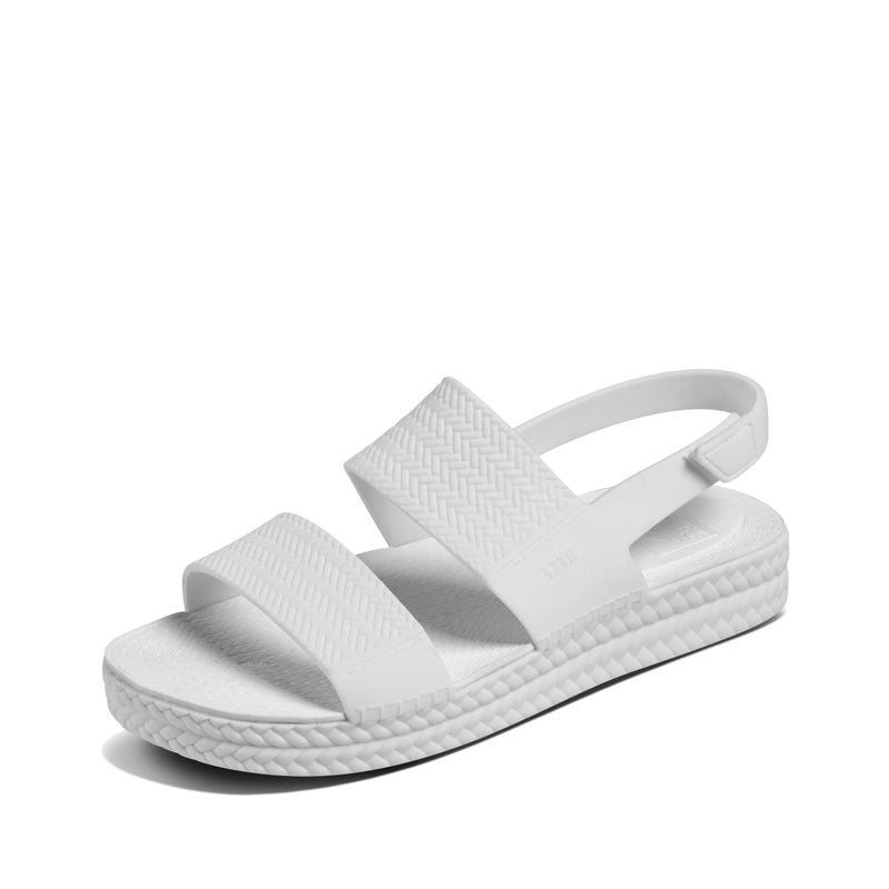REEF Water Vista Womens Platform Sandal, Water Friendly, Adjustable Strap, White, 5 - Image 1
