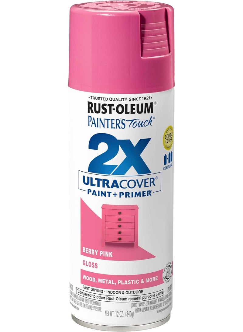 RUST-OLEUM Rust-Oleum Ptouch Gloss Berry Pink 12Oz Spray  - Image 1