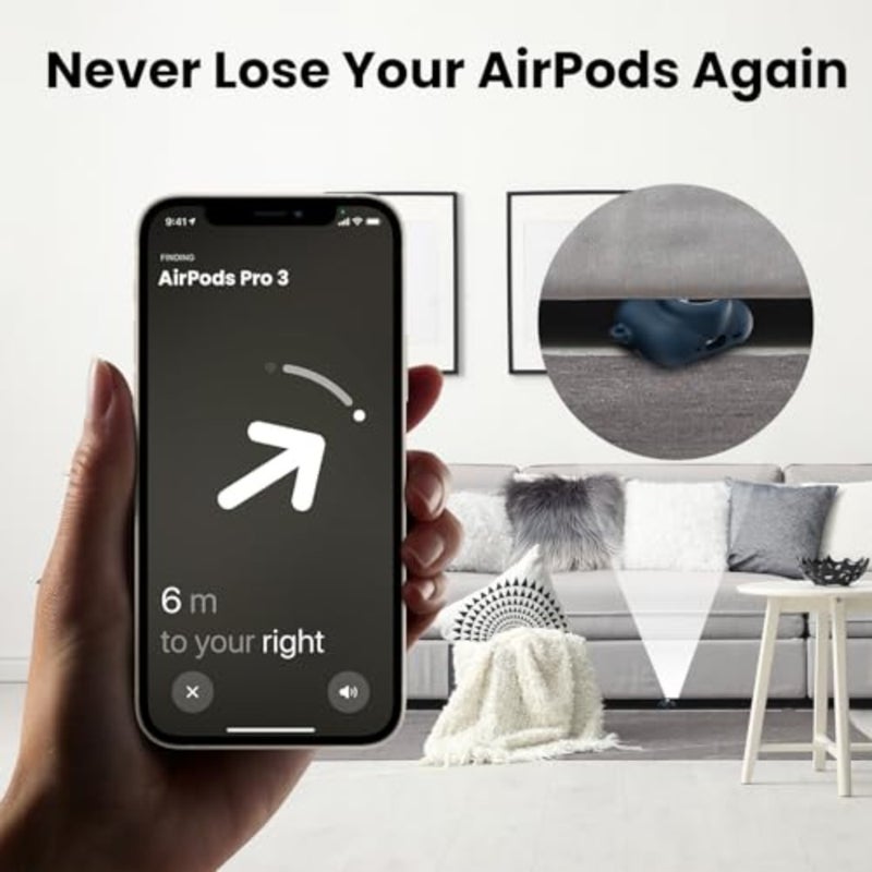 2 in 1 Silicone Case Compatible with and AirTag 2/1, Shockproof Protective Case Cover for rd Generation 2025 with Cleaner Kit and Carabiner - Image 4