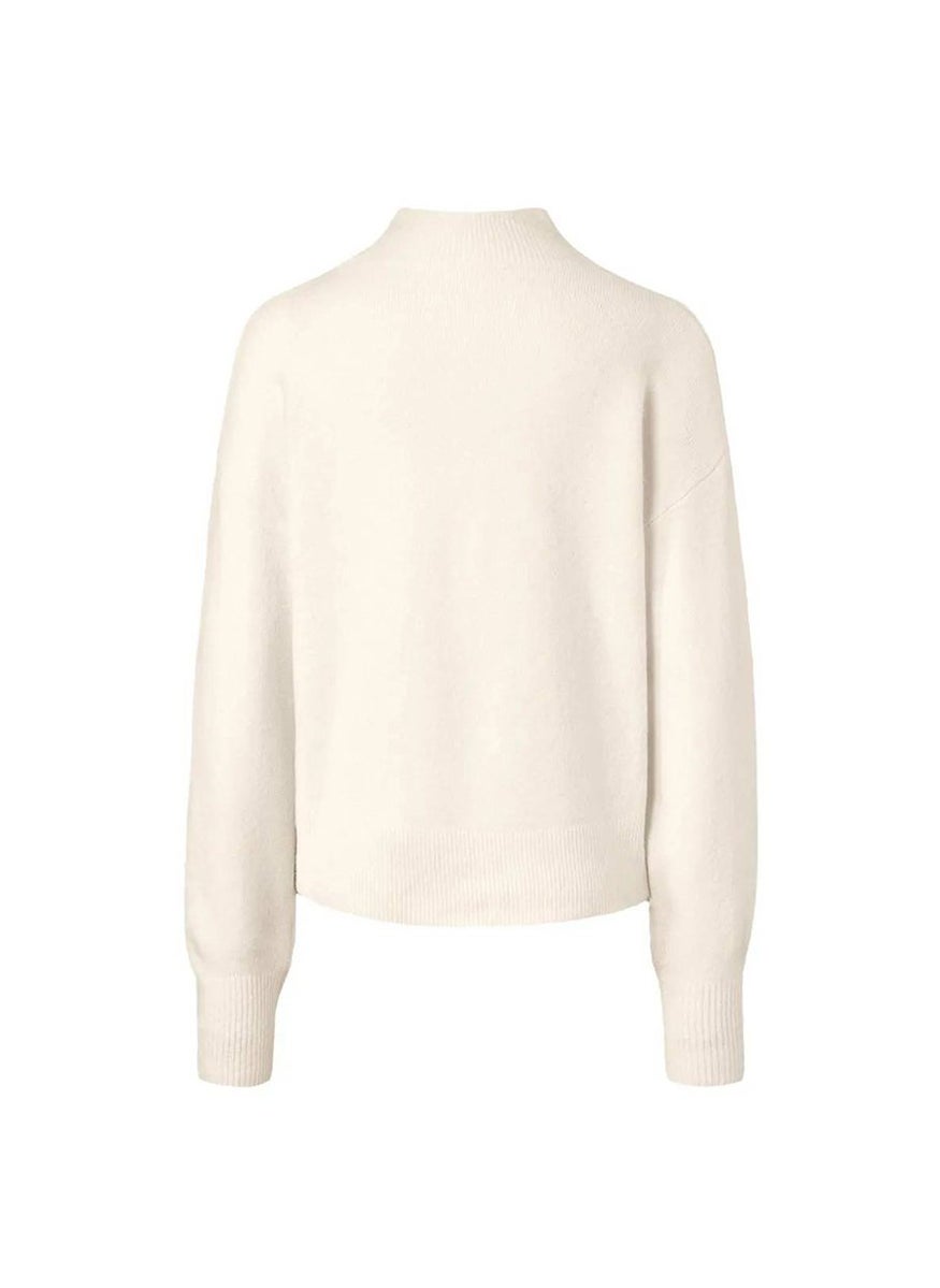Tchibo - Women Crew Neck Textured Sweater, Creamy - Image 1
