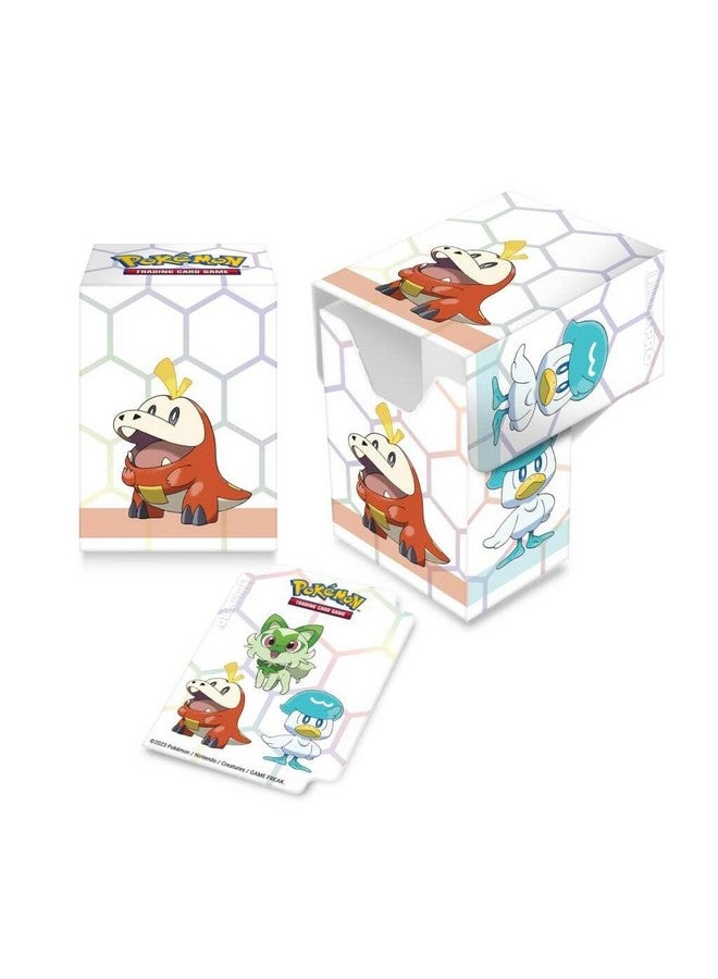 Ultra PRO - Pokémon Paldea First Partner Gaming Bundle - Includes One Card Playmat, 65ct. Card Sleeves, One Card Deck Box w/ 4 Dividers, All Packed in Collectors Storage Box - Image 3