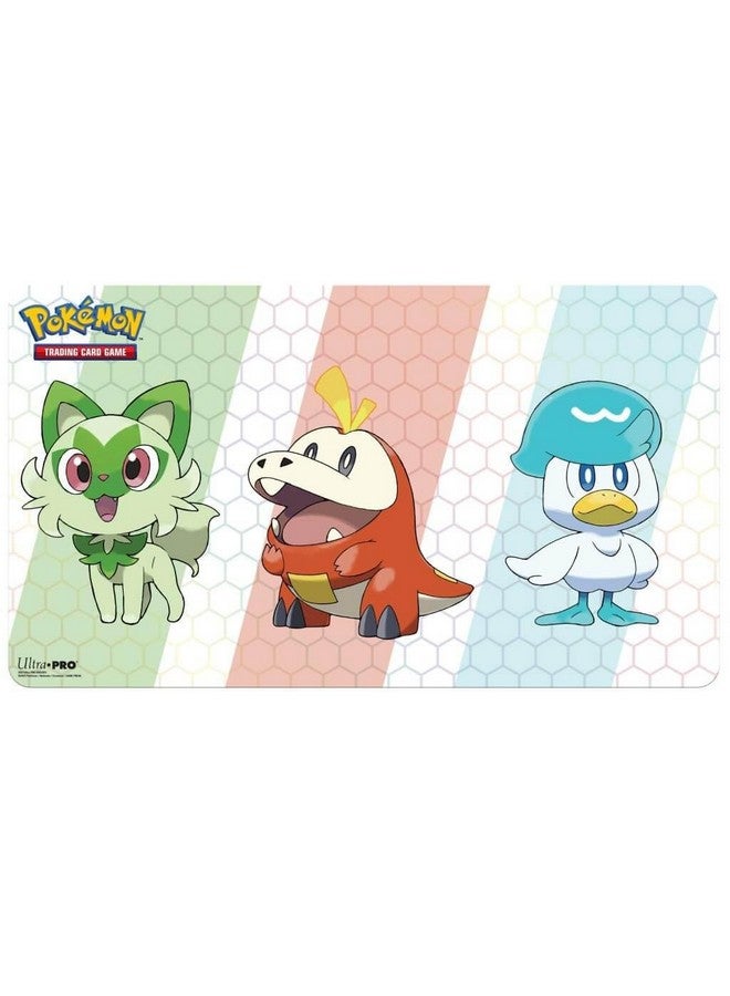 Ultra PRO - Pokémon Paldea First Partner Gaming Bundle - Includes One Card Playmat, 65ct. Card Sleeves, One Card Deck Box w/ 4 Dividers, All Packed in Collectors Storage Box - Image 4