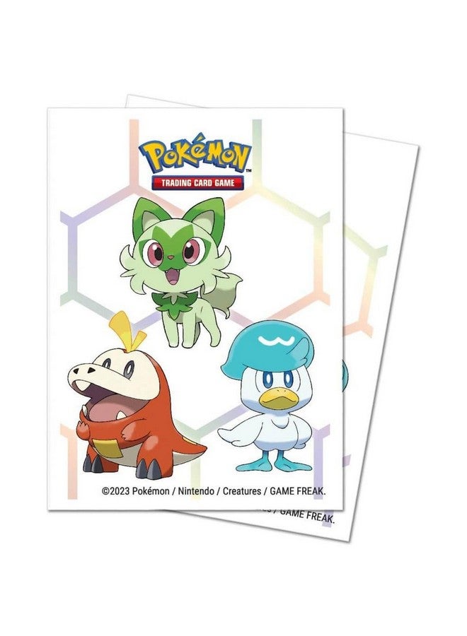 Ultra PRO - Pokémon Paldea First Partner Gaming Bundle - Includes One Card Playmat, 65ct. Card Sleeves, One Card Deck Box w/ 4 Dividers, All Packed in Collectors Storage Box - Image 2
