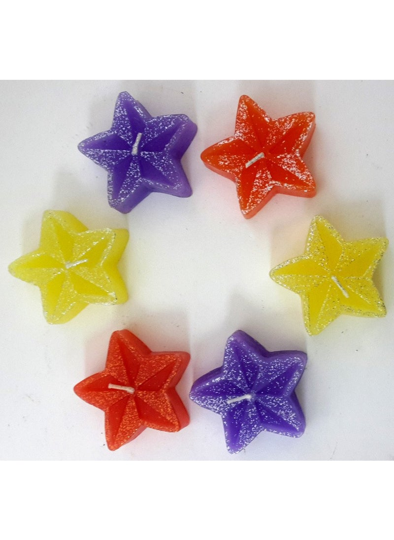 Hosley Set of 2 Decorative Glittered Floating Candles