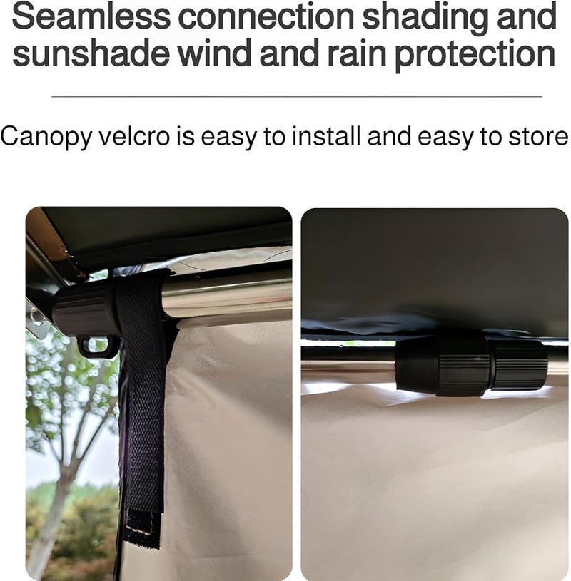 lilaBelle [lilaBelle]Car side tent quick opening suv single-layer side tent car tail tent outdoor camping car roof canopy tent sunshade cloth - Image 4
