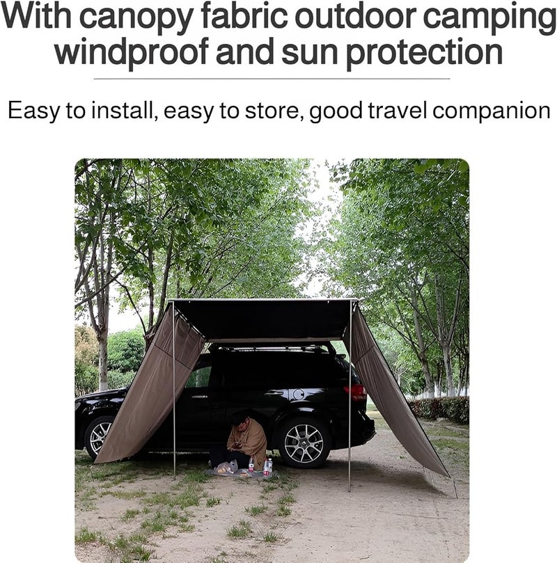 lilaBelle [lilaBelle]Car side tent quick opening suv single-layer side tent car tail tent outdoor camping car roof canopy tent sunshade cloth - Image 3