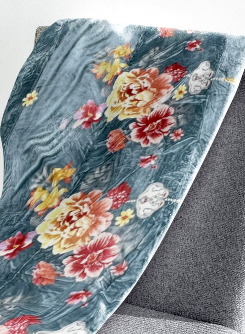 ستارجولد 1 بطانية طبقة واحدة بطانية رويال كلاودي فائقة النعومة ذات جودة أسبانية 220 × 240 سم - Image 5