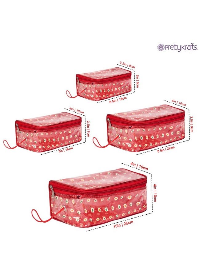 Vanity Box Transparent Multipurpose Makeup Cosmetics Bag Printed Organizer (Set Of 4) Red - pzsku/Z0EDF5F691AED8A2C15B4Z/45/_/1721572846/1e08ad9b-2671-47c5-b53b-1563d3c6ff3c