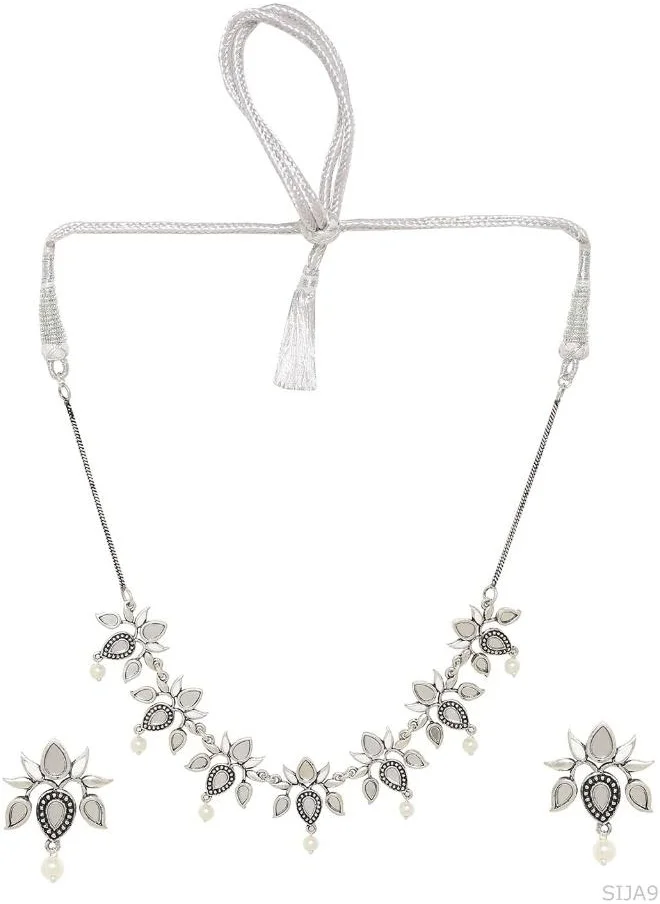 فويلا Amaira Mirror Details Necklace Set