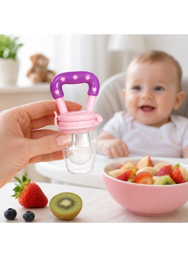 vsell24 1 pc Baby Fresh Fruit and Vegetable Food Feeder Bottle Green Silicone Infant Feeding Pacifier Nibbler for Fruits Vegetables Purees and Teething Relief - Image 2