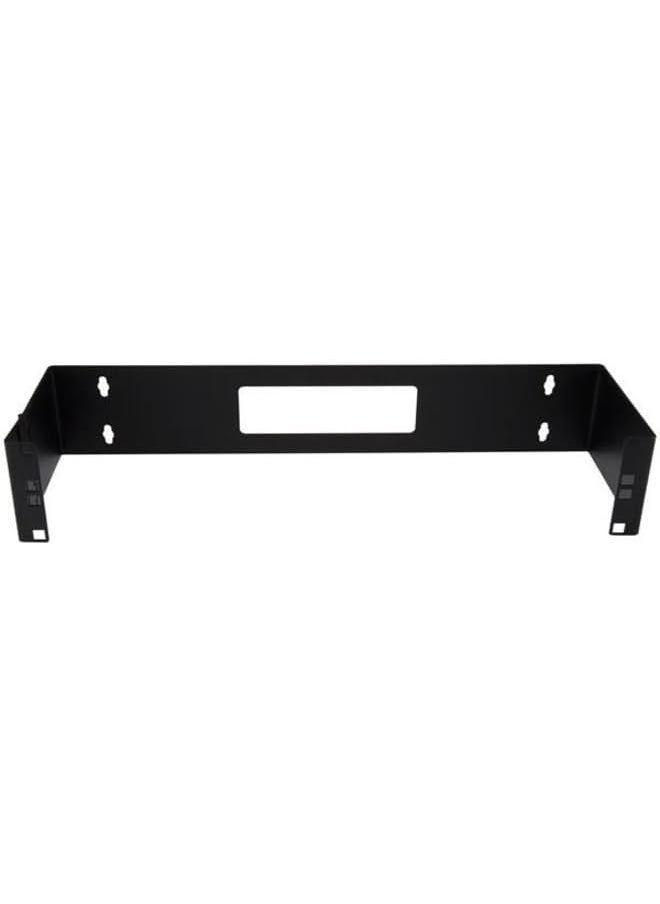 StarTech StarTechcom 2U Hinged Wall Mount Patch Panel Bracket  6 inch Deep  19 Patch Panel Swing Rack for Shallow Network Equipment 22lbs WALLMOUNTH2 Black  - Image 2