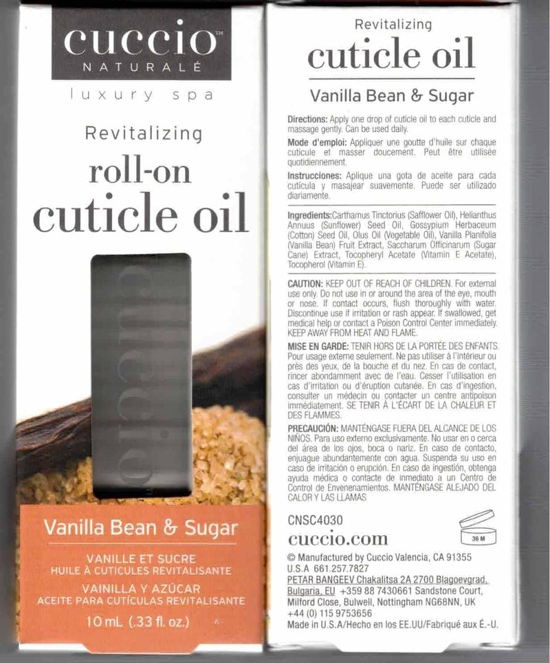 Cuccio Naturale Revitalizing Roll-on Cuticle Oil Vanilla Bean & Sugar 10ml - Image 2