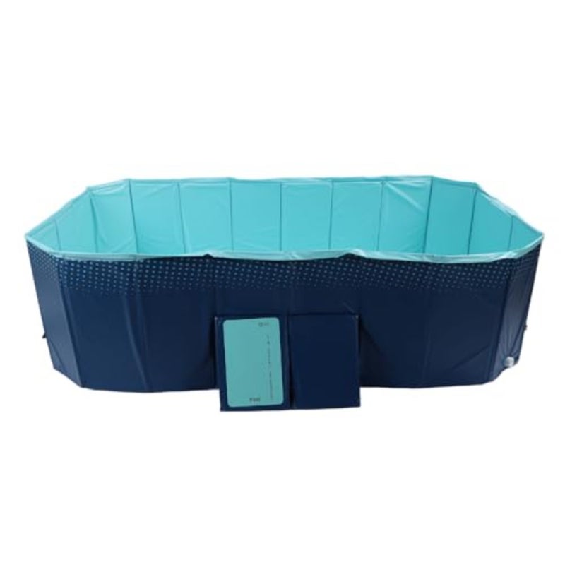 Thickened Foldable Pool for Outdoor Backyard Use, PVC Material, Blue, Wear Resistant and Portable 2.1m - Image 5