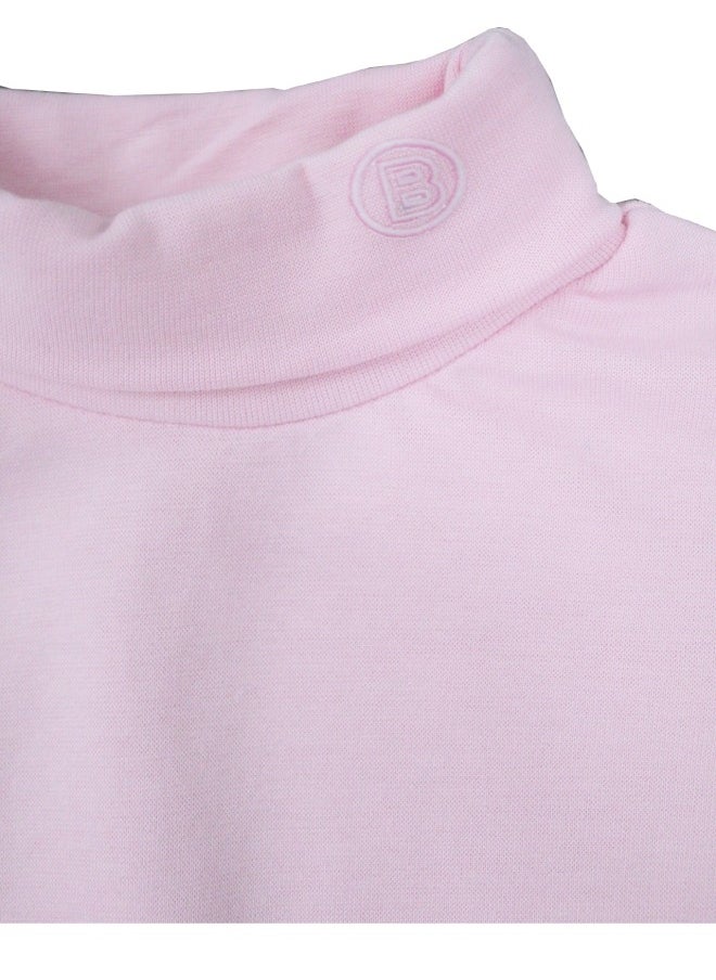 Bashayer PINK winter blouse with high neck  - Image 2