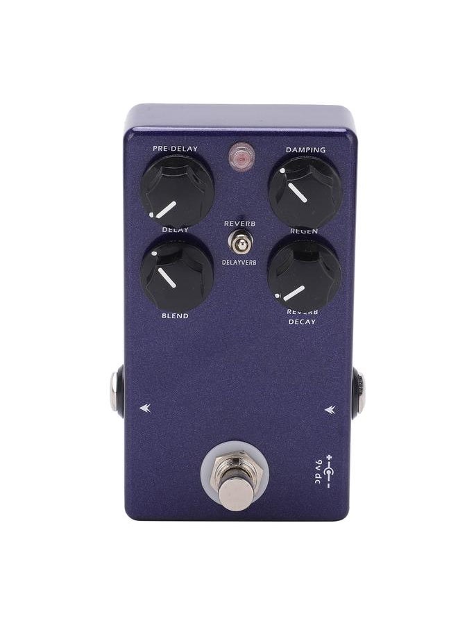 Guitar Effect Pedal Sky Reverb Delay 2 in 1 Adjustable Digital Instrument Accessory