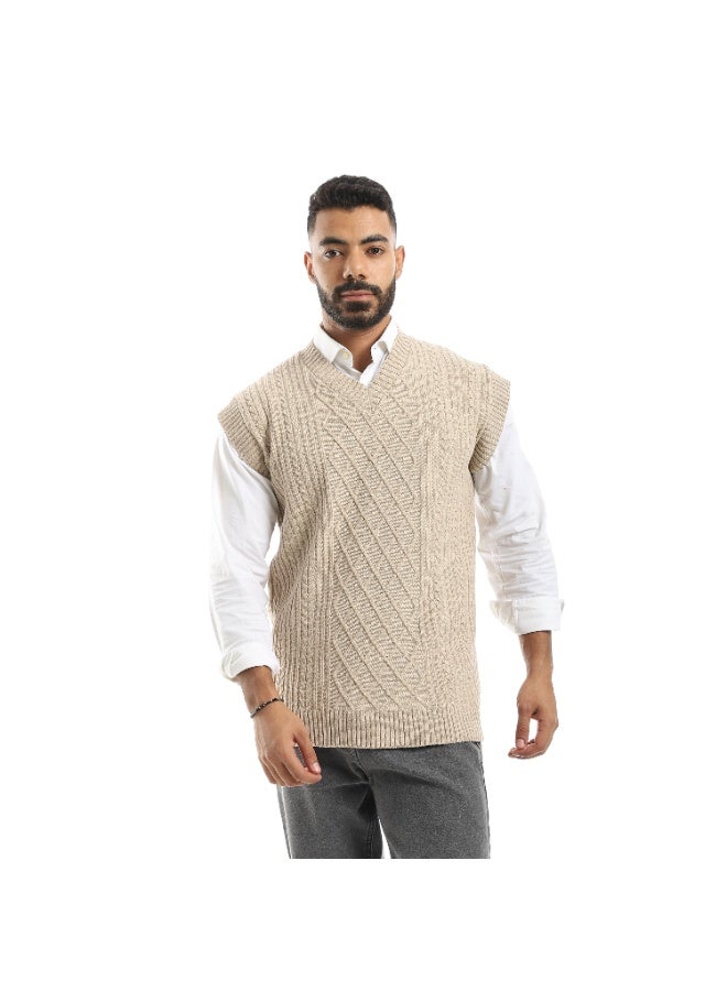 سيزار فيست صوف رجالي برقبة علي شكل سبعة - Image 1