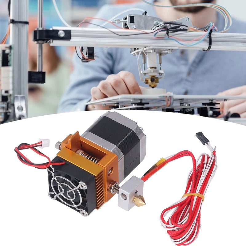 Aluminum Alloy 3D Printer MK8 Extruder Kit, Fast Heating 3D Printer Extruder Parts, Assembled Extruder Kit for Prusa I3 40W (12V) - Image 4