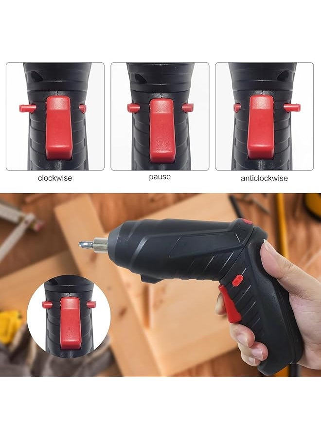 erorex - 47 In 1 Electric Screwdriver Cordless Drill Screwdriver Bits Set Rechargeable 3.6V Li Ion 3.5N·M Max Torque Electric Rotatable Drill Screwdriver For Home Improvement Diy Project - Image 1