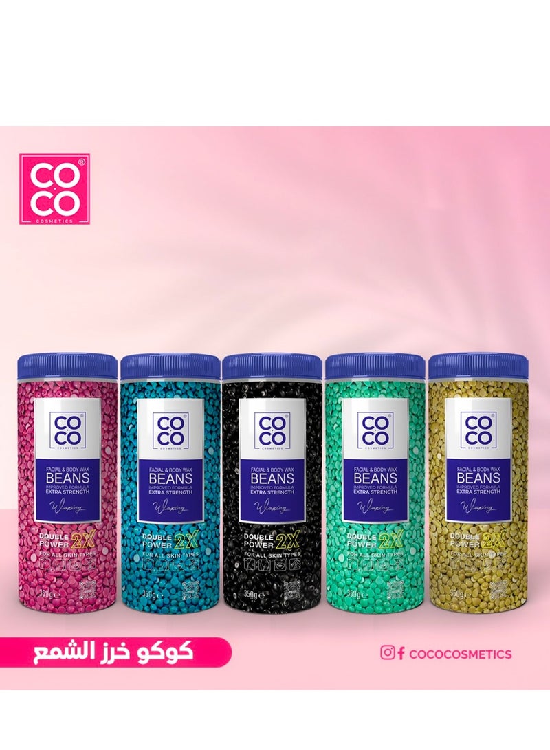 Coco Facial and Body Wax Beans Extra Strength Double Power 2 x - 350g - Image 4