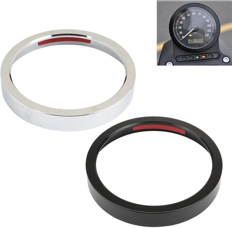 Wivplex Motorcycle Speedometer Trim Ring - Black Aluminum - Image 5