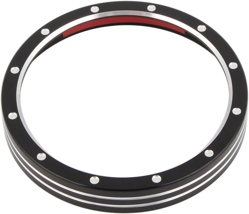 Wivplex Motorcycle Speedometer Trim Ring - Black Aluminum - Image 2