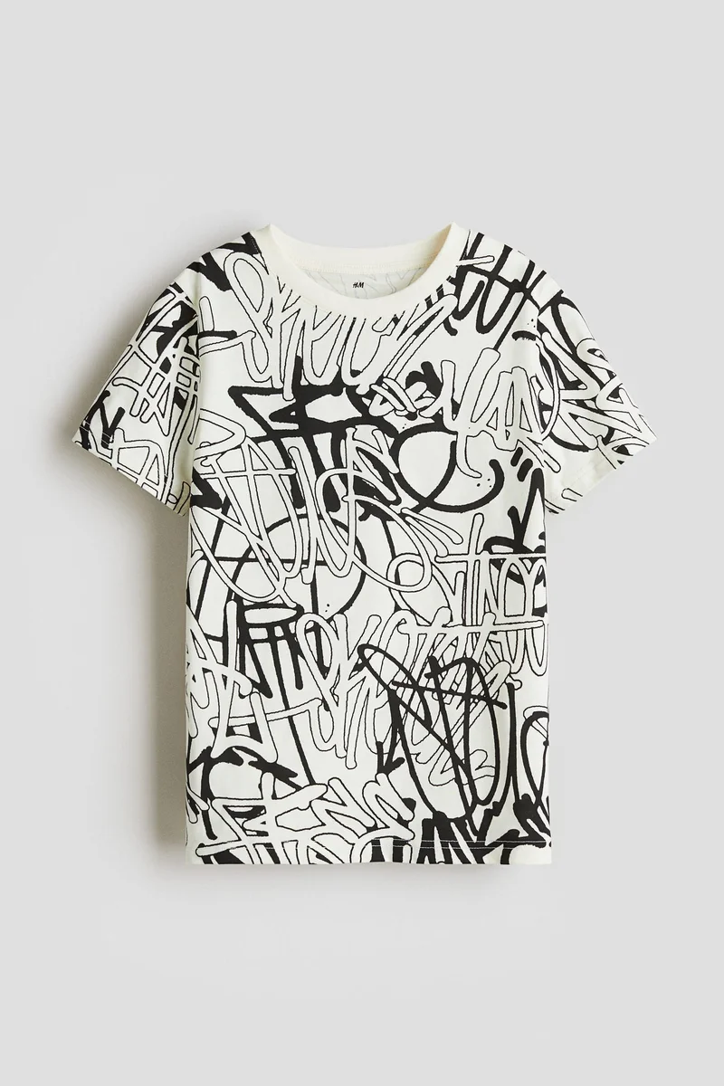 H&M Printed cotton T-shirt