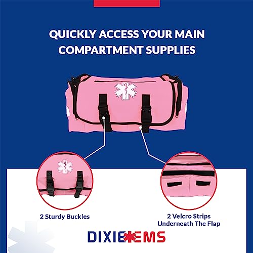 Dixie Ems Dixigear First Responder On Call Trauma Bag W/Reflectors (Pink) - Image 2