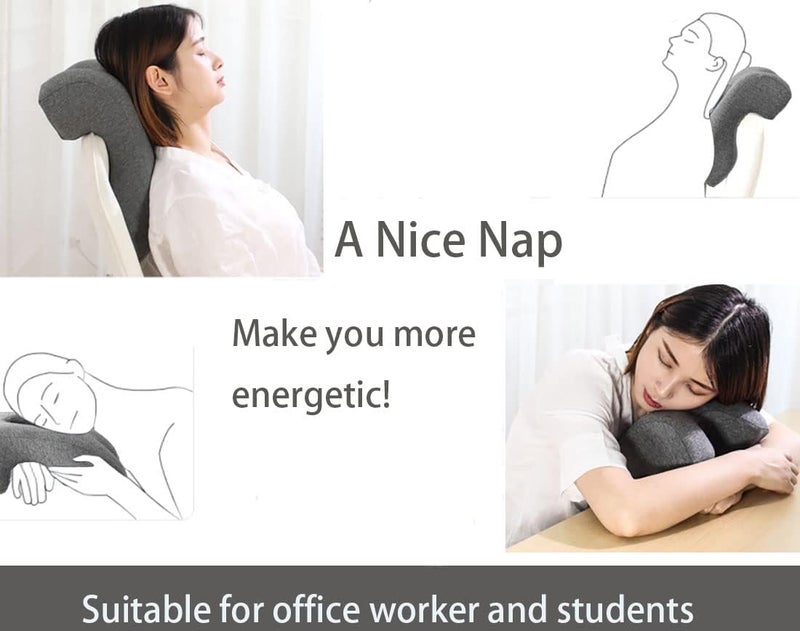 Fcare Memory Foam Desk Pillow for Napping and Travel - Comfortable Wedge Design - Image 5