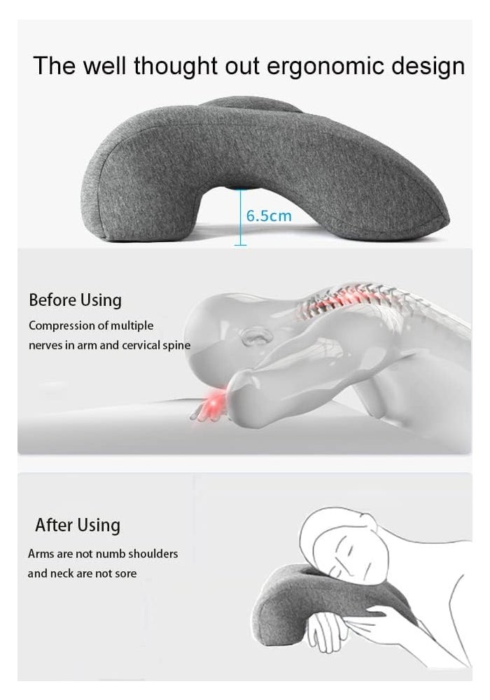 Fcare Memory Foam Desk Pillow for Napping and Travel - Comfortable Wedge Design - Image 5