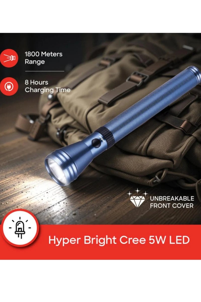Sanford Soldier Battalion 5W Ultra Bright LED Flashlight with 1800M Range 3 Hour Runtime (SF4668SL) - Image 3