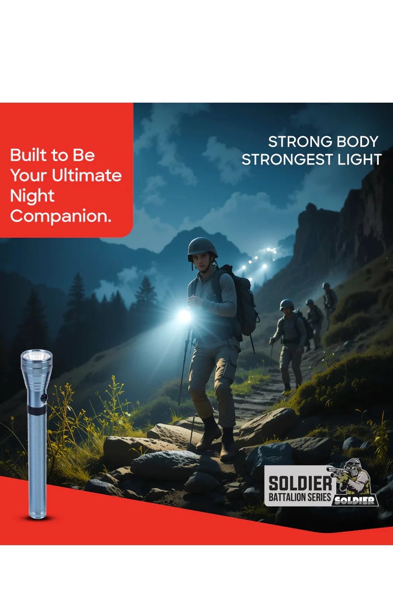Sanford Soldier Battalion 5W Ultra Bright LED Flashlight with 1800M Range 3 Hour Runtime (SF4668SL) - Image 5