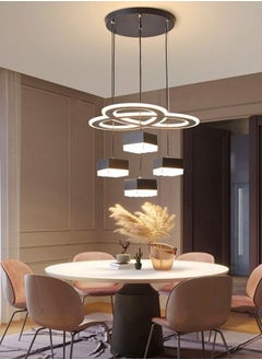 C&C Home Modern Creative Design Iron and Acrylic Pendant Ceiling Lamp Artistic Look Chandelier Ceiling Light Fixture for Living Room Bedroom Kitchen Home Office 40x100 cm  - Image 1