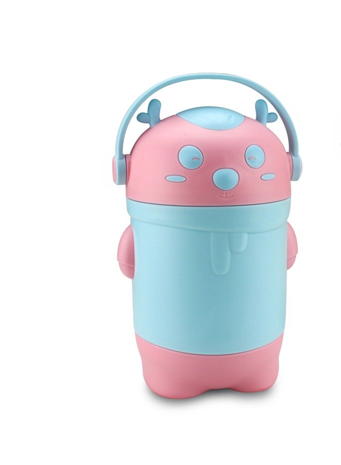 اي ديد حافظة طعام للأطفال، شكل غزال جميل خالٍ من مادة BPA، يتضمن 3 أوعية، 220 ملم، 400 ملم، 400 ملم، مصنوع من الفولاذ المقاوم للصدأ SUS 304، مصنوع من مواد آمنة للأطفال - Image 2