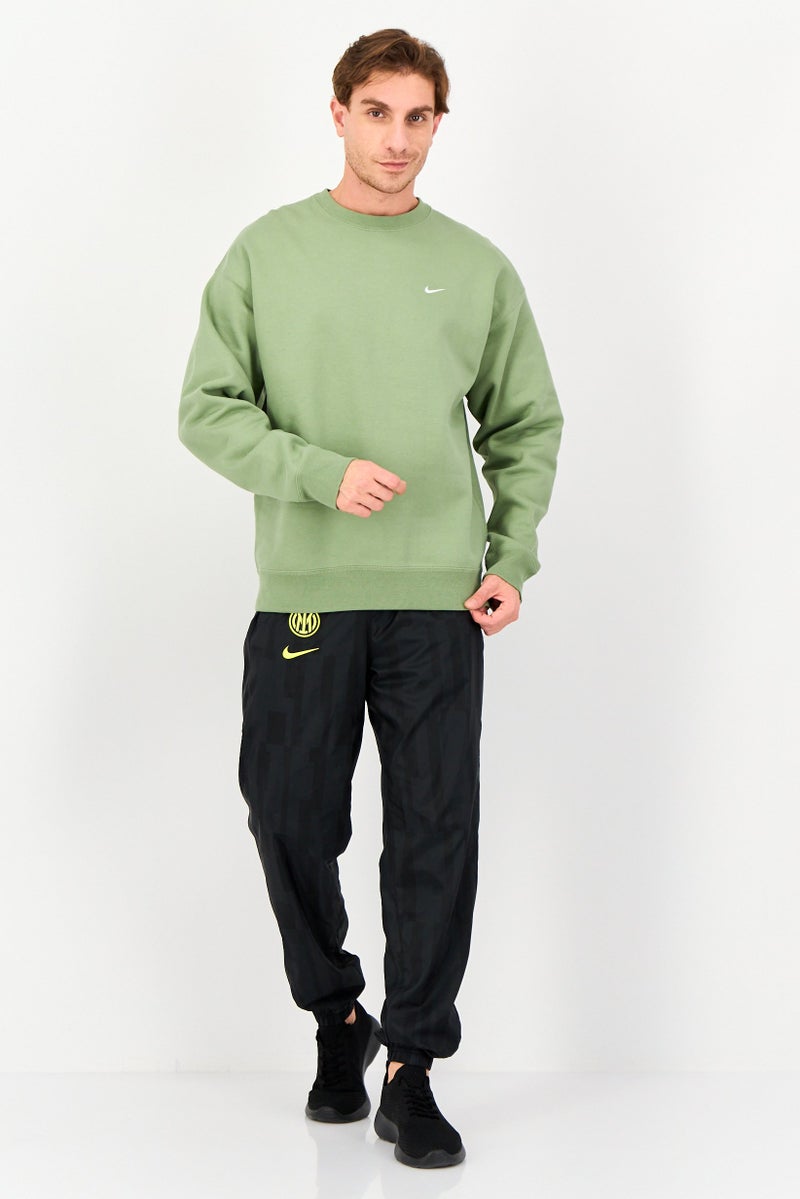 Nike سويت شيرت خارجي بأكمام طويلة فضفاضة للرجال، زيتوني - Image 3