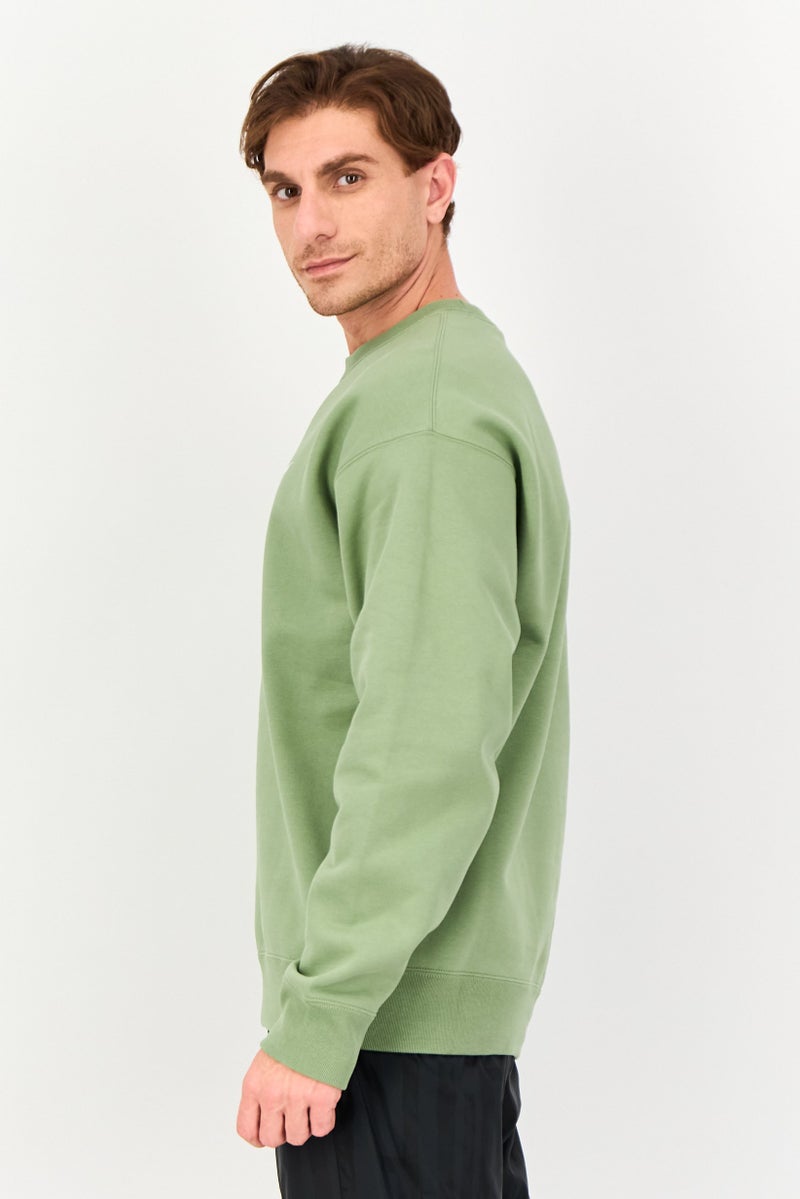 Nike سويت شيرت خارجي بأكمام طويلة فضفاضة للرجال، زيتوني - Image 4