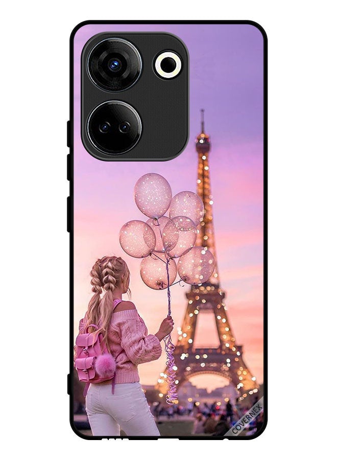Covernex Protective Case Cover For Tecno Camon 20 Girl Holding Balloons - Image 1