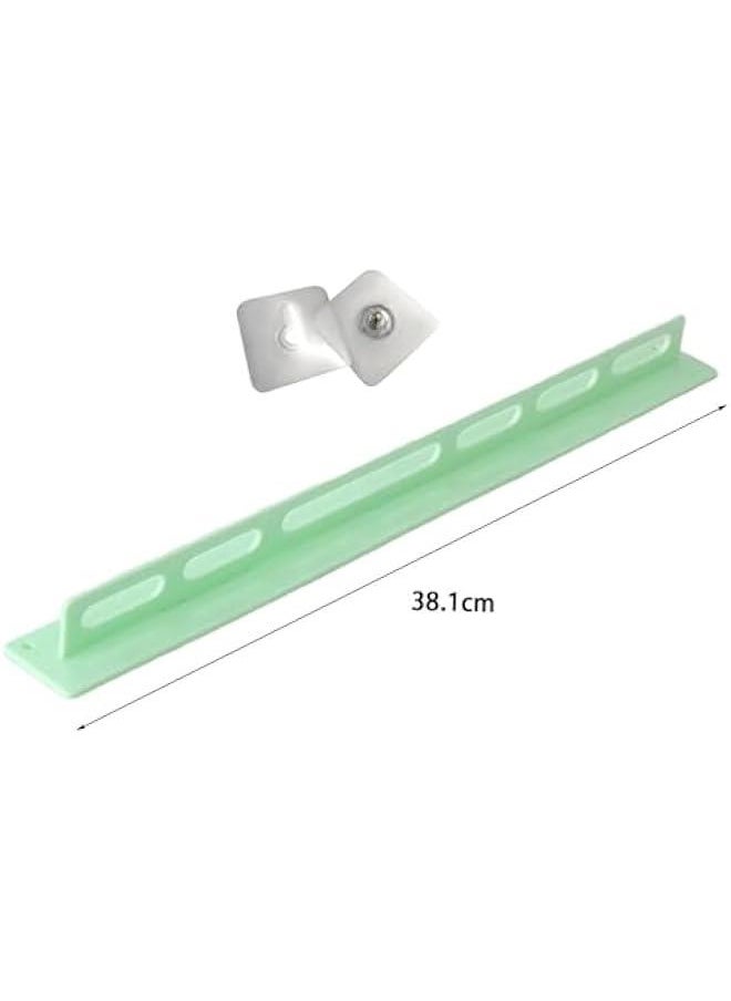 Glasses Holder, Eyewear Display Rack Hanger, Wall Mounted,Acrylic Sunglasses Organizer for Entryway Shelf Wardrobe Door, Green