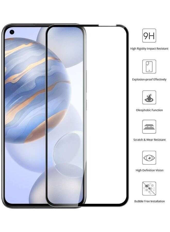 BORTONY 9D Full Glue Tempered Glass Screen Protector For Huawei Nova 7 Black - Image 3