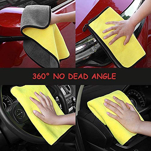 OAN Microfiber Car Cleaning Cloth for Detailing & Polishing 800 GSM, 40x30 CM Pack of 10 - Image 5