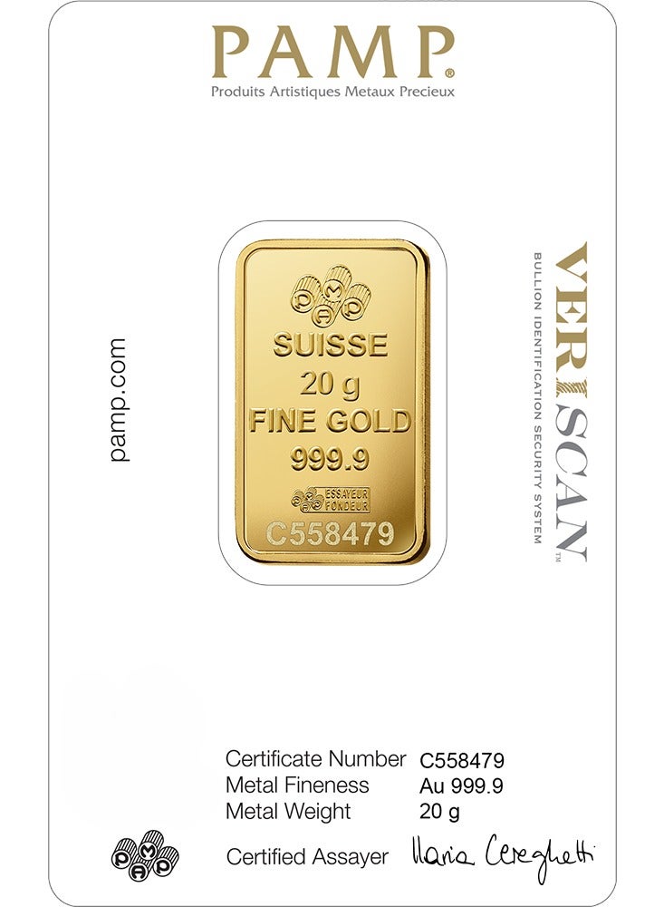 بامب سبيكة ذهب بامب سويس كوين فورتونا 20 جرام 24 قيراط - 20 جرام - Image 2