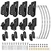 Share Goo ShareGoo Hard Leaf Spring Suspension Steel Bar Kit Compatible with WPL B1 B14 B16 B24 C14 C24 B16 4x4 6x6 116 RC Car Black 4WD - Image 2