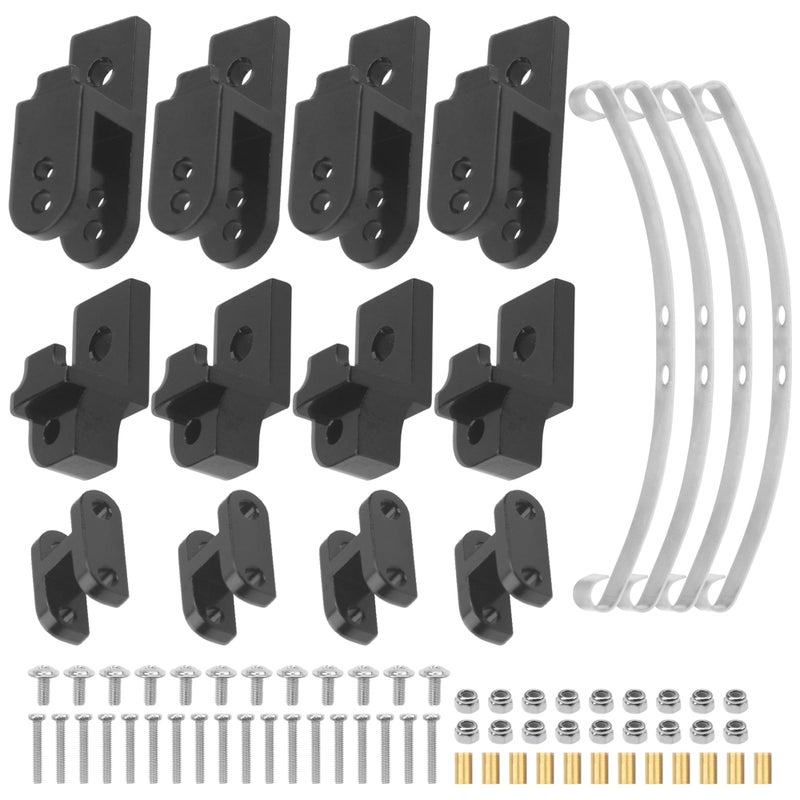 Share Goo ShareGoo Hard Leaf Spring Suspension Steel Bar Kit Compatible with WPL B1 B14 B16 B24 C14 C24 B16 4x4 6x6 116 RC Car Black 4WD - Image 3