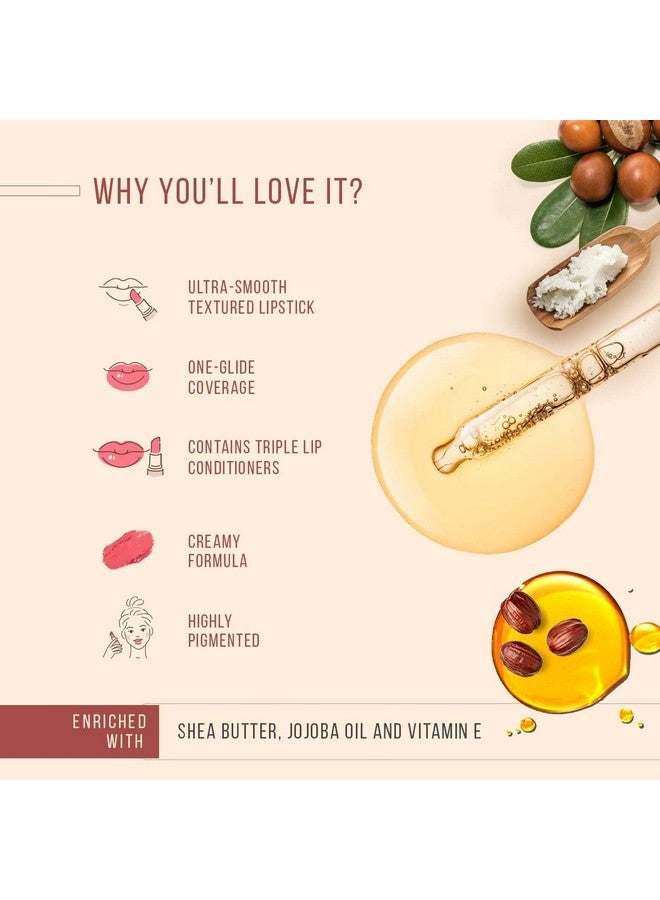 Lotus Makeup Ecostay Butter Matte Lip Colour, Rosetta, 4.2G - Image 5